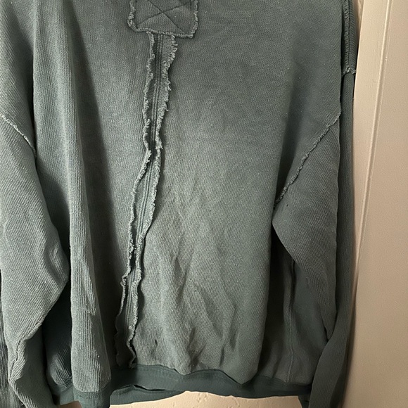 Free People Blue V-Neck Top - Picture 6 of 6